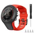 Silikonowy pasek do Suunto Ambit3 Peak/Sport/Vertical - czerwony
