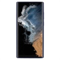 Samsung Galaxy S22 Ultra 5G Etui Silky Silikonu - Ciemnoniebieski