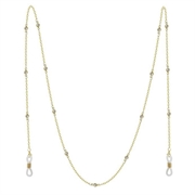 Prosty łańcuszek do okularów - złoty