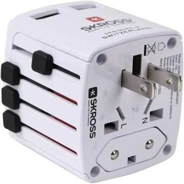 Skross World USB Travel Adapter - 2x USB-A, 12W - Biały