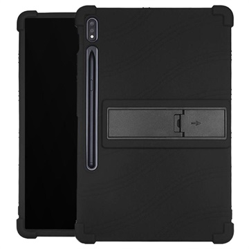 Silikonowe Etui z Serii Slide-Out do Samsung Galaxy Tab S7+/S8+ - Czarne