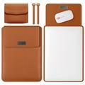 Uniwersalny pokrowiec ochronny Slim Fit 3 w 1 na tablet/laptop - 13" - brązowy