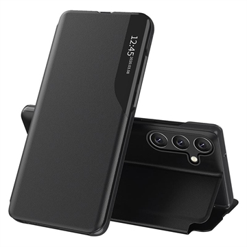 Etui z Klapką Samsung Galaxy S25 FE Smart Clear View - Czerń