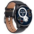 Smartwatch M103 ze Skórzanym Paskiem - iOS/Android - Czarny