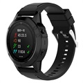 Garmin Fenix 5X/Fenix 3 HR/Quatix 3/D2 Miękki Silikonowy Pasek - Czarny