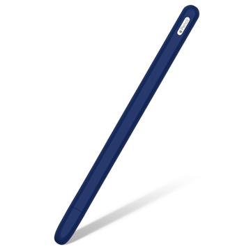 Silikonowe Etui Antypoślizgowe do Rysika Apple Pencil (2 Generacji) - Ciemnoniebieskie