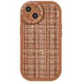 Etui z TPU Canvas do iPhone 14 Plus - Brąz