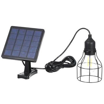 Solarna Wisząca Lampa LED z Kablem - 80x66mm