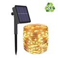 Solar Wodoodporny IP67 Łańcuch Światełek LED - 32m - Żółty