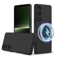 Sony Xperia 1 V Etui z Płynnego Silikonu - kompatybilne z MagSafe - Czarne