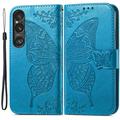 Sony Xperia 1 VI Etui-Portfel seria Butterfly - Błękit