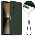 Sony Xperia 1 VI Etui z Płynnego Silikonu - kompatybilne z MagSafe - Ciemna Zieleń