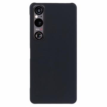Sony Xperia 1 VI Gumowane Etui z Tworzywa - Czarne