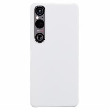 Sony Xperia 1 VI Gumowane Etui z Tworzywa - Biel