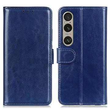 Sony Xperia 1 VI Etui portfelowe z magnetycznym zamknięciem - ciemnoniebieski