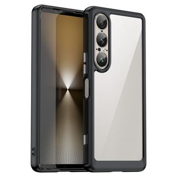 Sony Xperia 1 VII Antywstrząsowy Hybrydowe etui - czarny