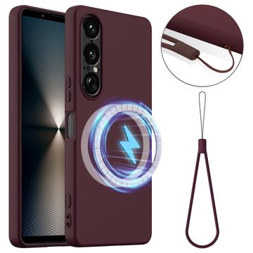 Sony Xperia 1 VII Etui z Płynnego Silikonu - kompatybilne z MagSafe