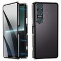 Sony Xperia 1 VII Magnetyczne etui z hartowanym szkłem - czarny