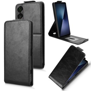 Sony Xperia 1 VII Etui z klapką pionową i podstawką - czarny