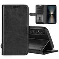 Sony Xperia 1 VII Etui portfelowe z magnetycznym zamknięciem - czarny