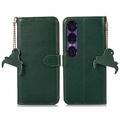 Sony Xperia 1 VII Skórzane Etui z Portfelem z RFID