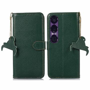 Sony Xperia 1 VII Skórzane Etui z Portfelem z RFID