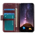 Etui z Portfelem z Funkcją Podpórki do Telefonu Sony Xperia 10 III, Xperia 10 III Lite - Brąz