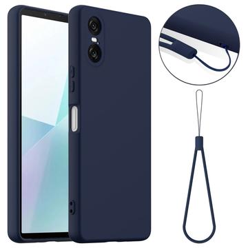 Sony Xperia 10 VI Etui z Płynnego Silikonu - kompatybilne z MagSafe - Ciemnoniebieski
