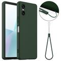 Sony Xperia 10 VI Etui z Płynnego Silikonu - kompatybilne z MagSafe - Ciemna Zieleń