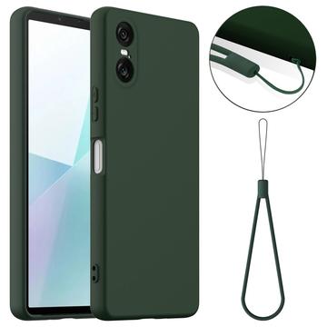 Sony Xperia 10 VI Etui z Płynnego Silikonu - kompatybilne z MagSafe - Ciemna Zieleń