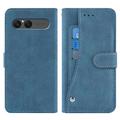 Sony Xperia 10 VII Eleganckie etui z portfelem w stylu retro z obrotowym uchwytem na karty