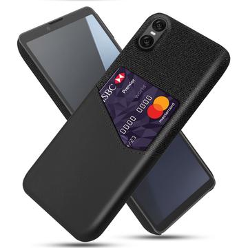 Sony Xperia 10 VII Etui KSQ z Miejscem na Kartę - Czarne