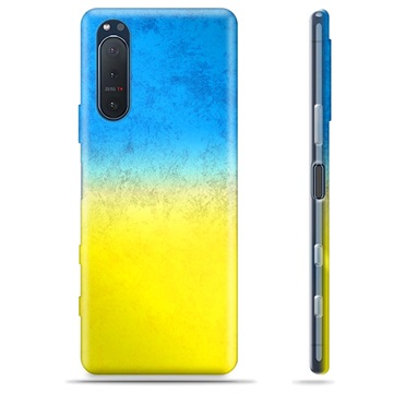 Etui TPU Flaga Ukrainy -Sony Xperia 5 II - Dwubarwne