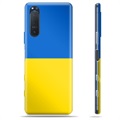 Etui TPU Flaga Ukrainy - Sony Xperia 5 II - Żółć i błękit