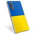 Etui TPU Flaga Ukrainy - Sony Xperia 5 II - Żółć i błękit