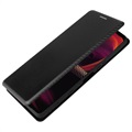 Sony Xperia 5 III Etui z Klapką - Włókno Węglowe - Czarne