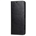 Skórzane Etui-portfel z Podpórką do Sony Xperia Pro-I - Czarne