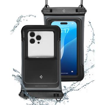 Uniwersalne wodoodporne etui pływające Spigen A611P - IPX8/30m, 2-pak - matowa czerń