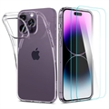 Zestaw Ochronny Baseus Super Ceramic Series do iPhone 14 - Przezroczysty