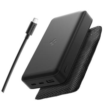 Spigen EA3030 Power Bank 30000mAh z 2x portami USB-C i USB-A - Czarny