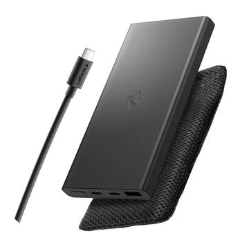 Spigen Essential EA2210 Power Bank 10000mAh z 2x portami USB-C i USB-A - Czarny
