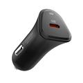 Ładowarka samochodowa Spigen Essential EV301 30W USB-C - czarna