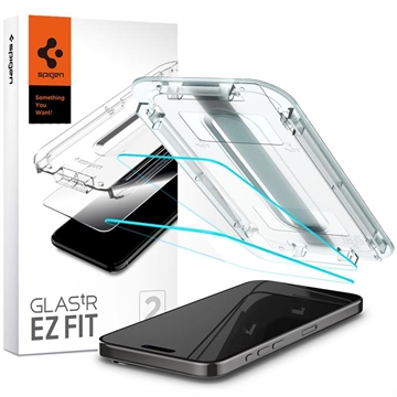 Szkło Hartowane - 9H Spigen Glas.tR Ez Fit do iPhone 15 Plus - 2 Szt.