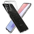 Etui Spigen Liquid Crystal Glitter do Samsung Galaxy S21 FE 5G - Przezroczyste
