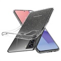Etui Spigen Liquid Crystal Glitter do Samsung Galaxy S21 5G - Przezroczyste