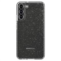Etui Spigen Liquid Crystal Glitter do Samsung Galaxy S22 5G - Transparentny