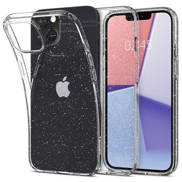 iPhone 13 Etui z TPU Spigen Liquid Crystal Glitter - Transparentny