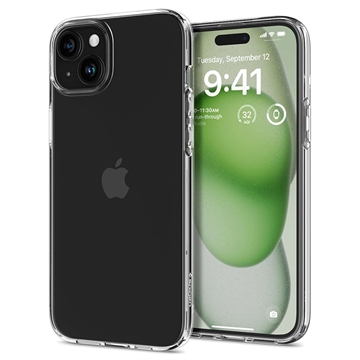 Spigen Liquid Crystal Etui z TPU do iPhone 15 Plus - Transparentny