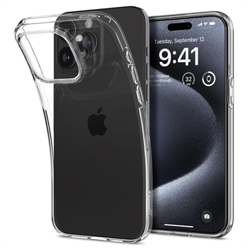 Spigen Liquid Crystal Etui z TPU do iPhone 15 Pro - Transparentny
