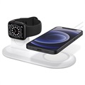 Spigen MagFit Duo Dok Ładujący do Apple MagSafe, Apple Watch – Biały